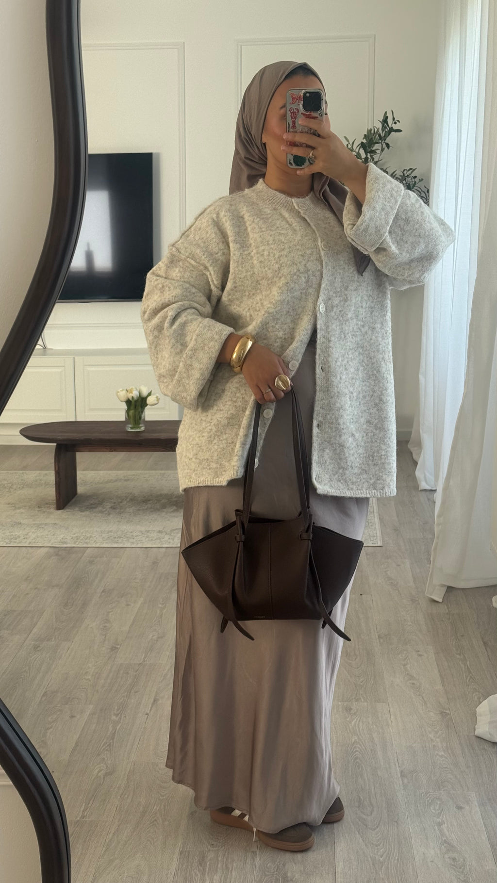 Gilet Cocoon | Beige chiné
