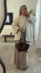 Gilet Cocoon | Beige chiné