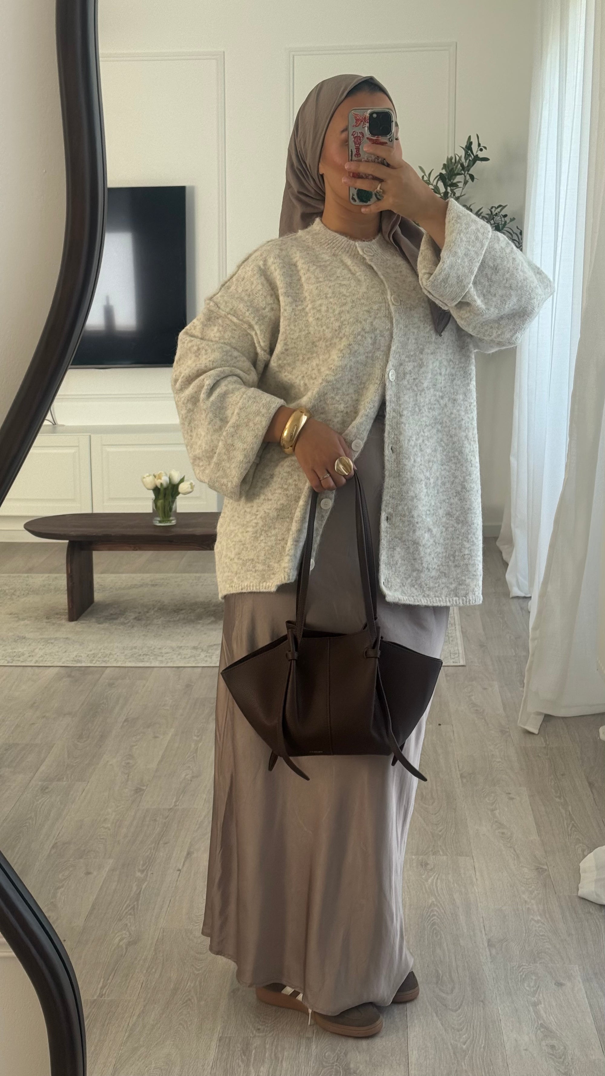 Gilet Cocoon | Beige chiné
