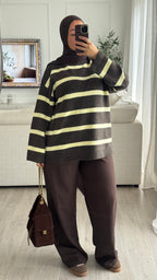 Pull Oversize Miya | Choco-Jaune