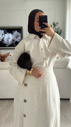 Ensemble Jupe | Lin Beige