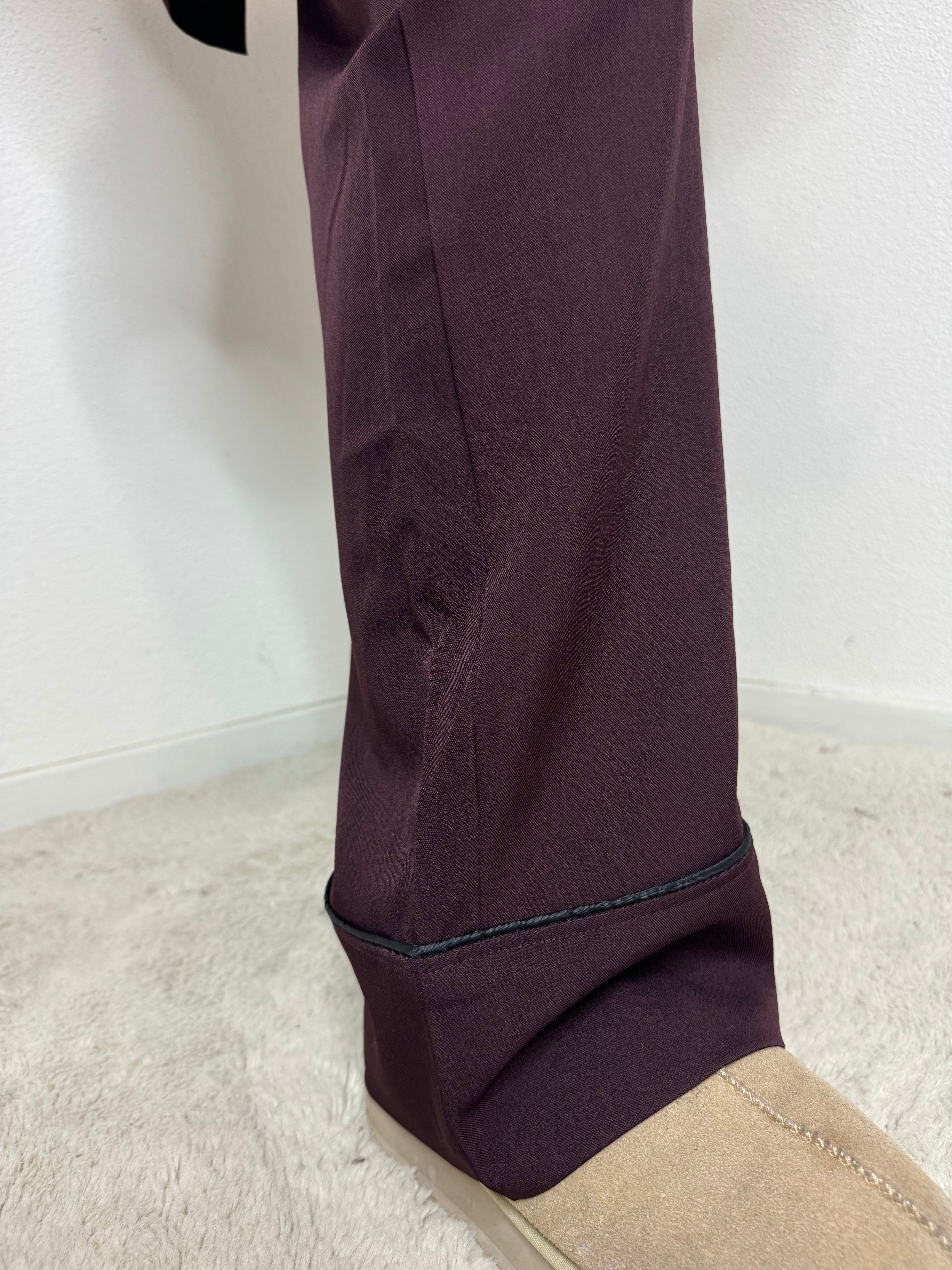 Pantalon droit Burgundy