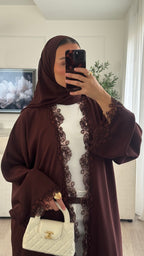 Abaya Lace | Chocolat [Édition spéciale – Création Dubaï]