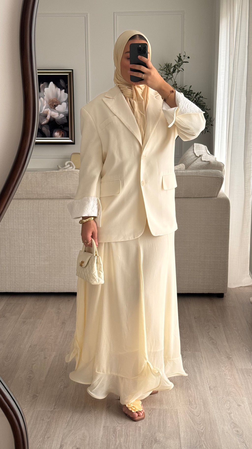 Jupe à volant | Ecru