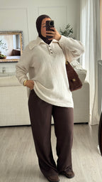Pull Polo | Ecru