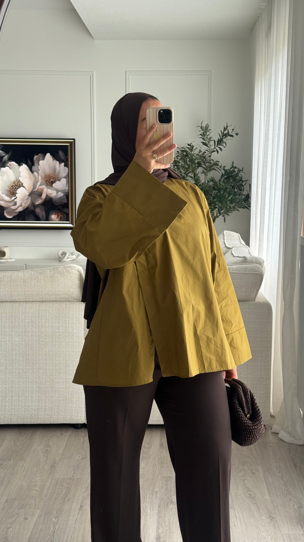 Blouse fentes | Olive