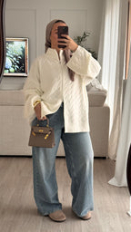 Gilet torsadée | écru [ EXPÉDITION LE 13/02]