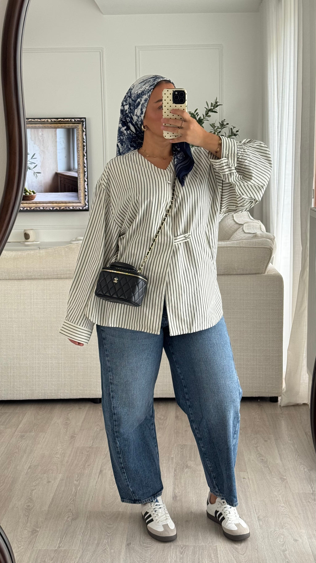 Chemise rayée | bleu