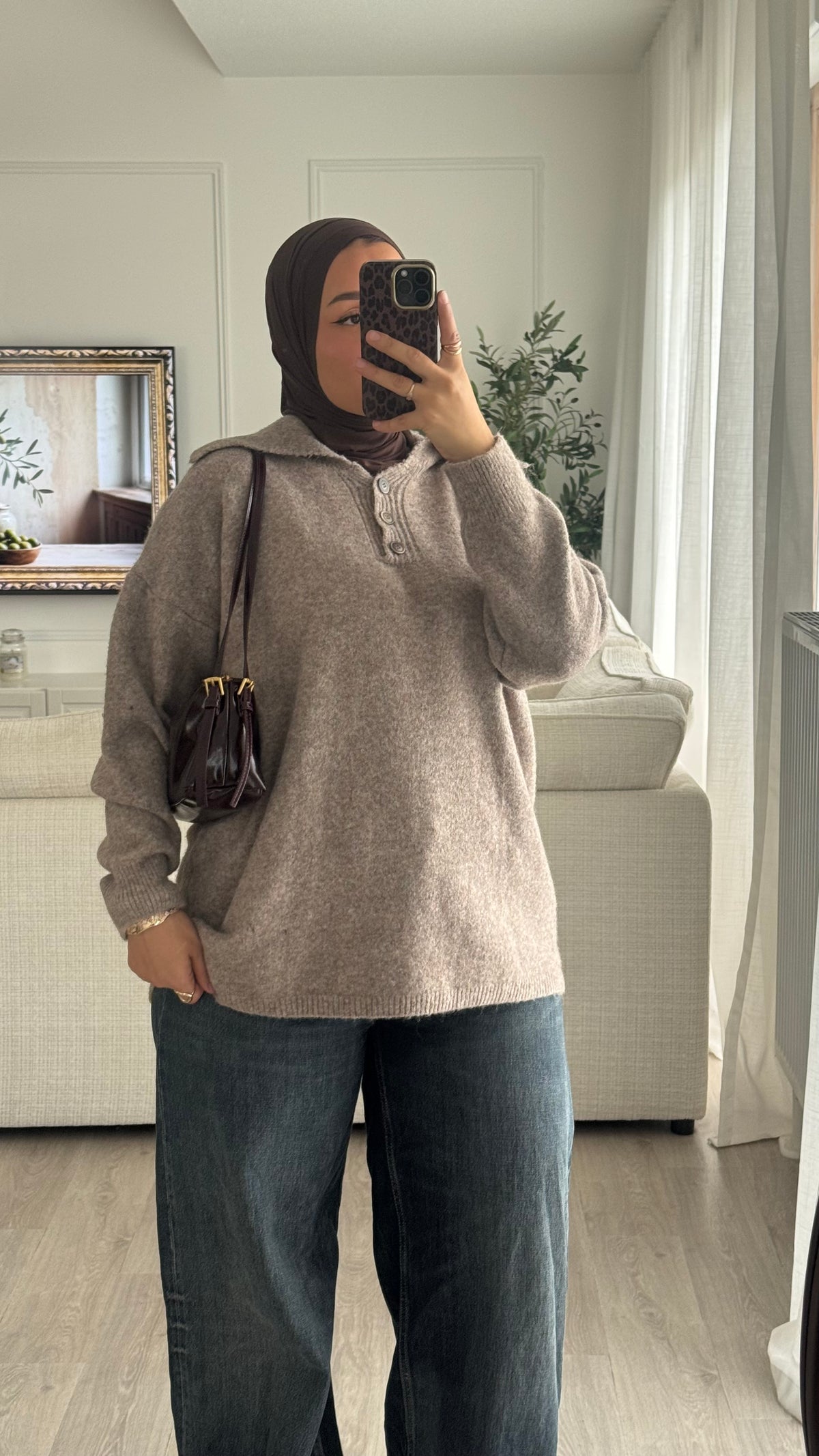 Pull Polo | Taupe