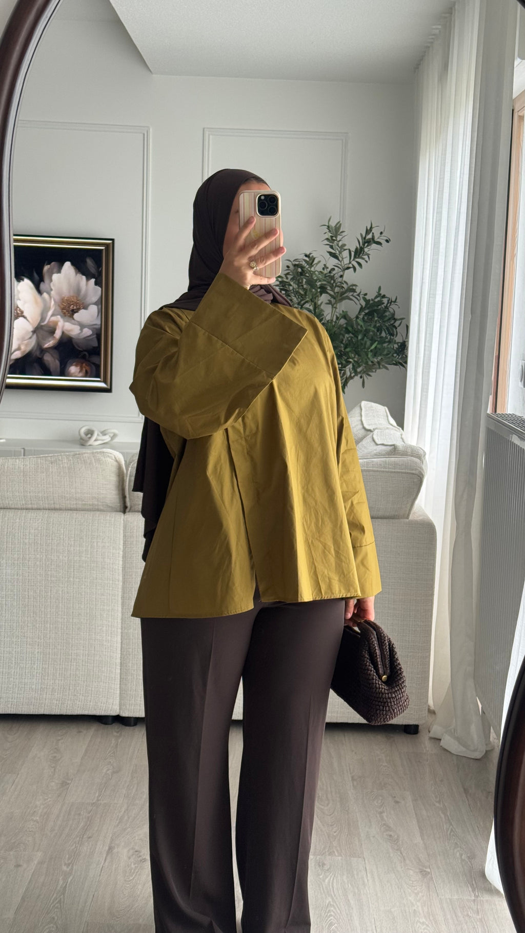Blouse fentes | Olive