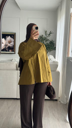 Blouse fentes | Olive
