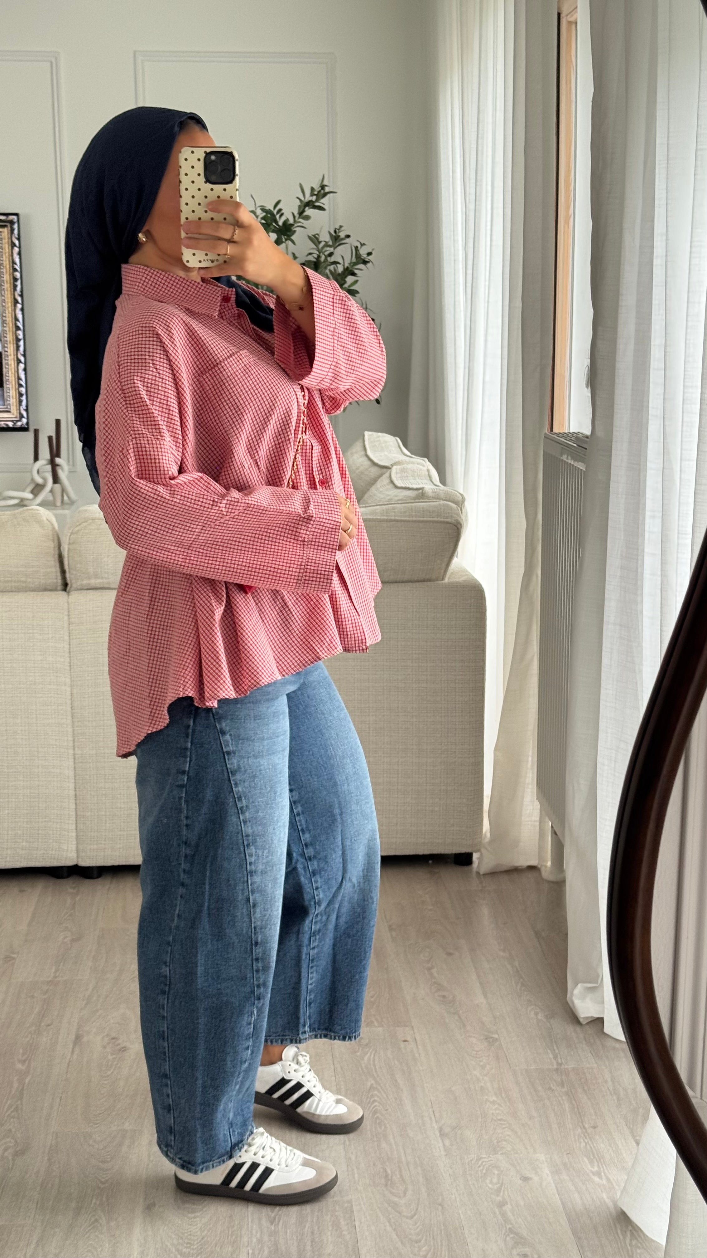 Chemise à carreaux | Rouge