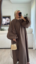 Robe 100% cotton | Chocolat