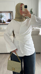 Chemise cache-coeur | Blanc