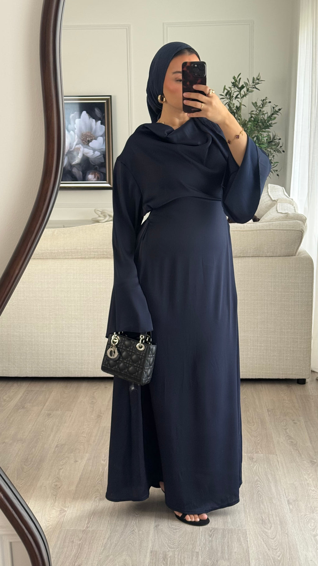 Robe Aseel | Bleu nuit