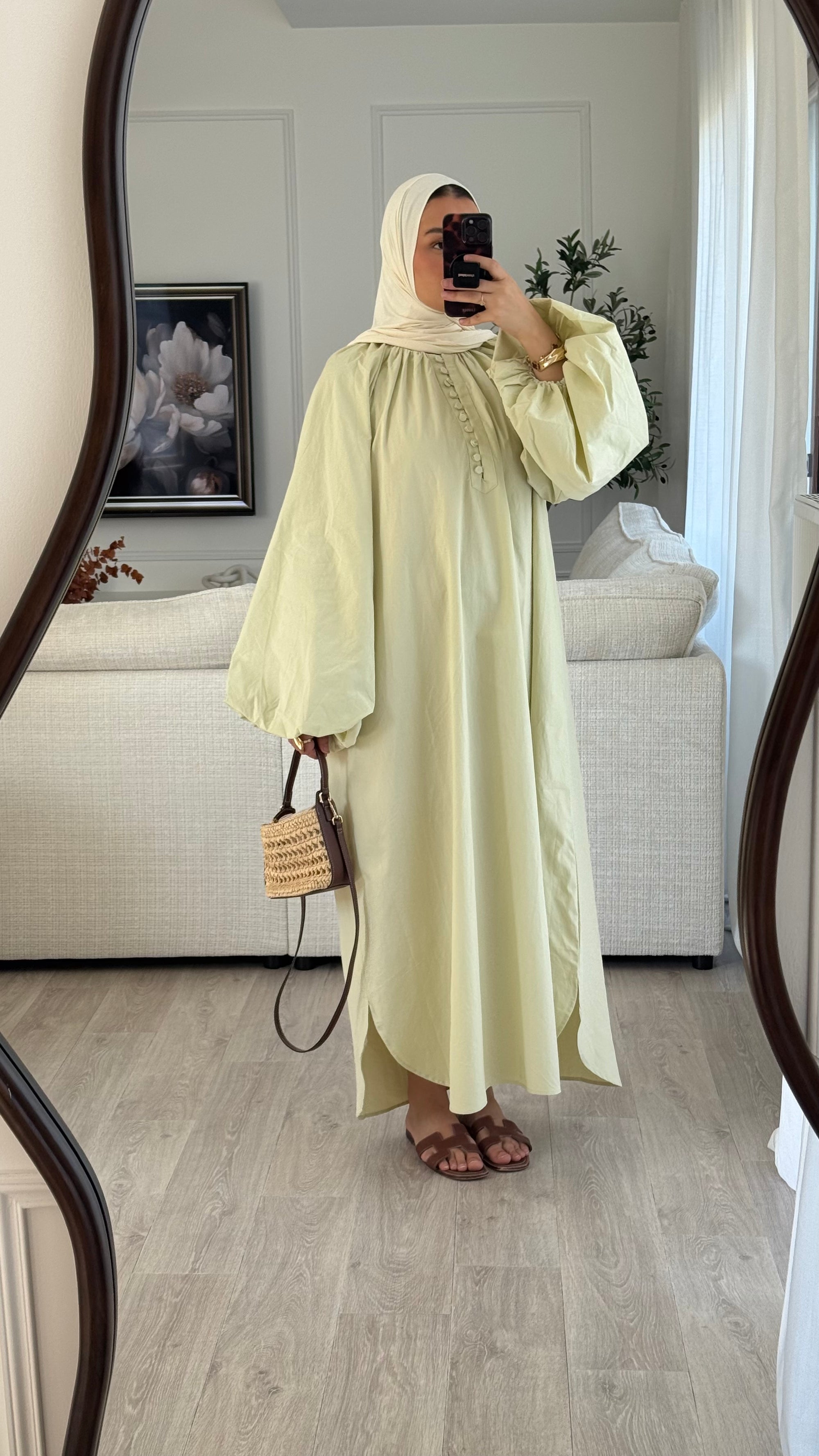 Robe 100% cotton | Vert