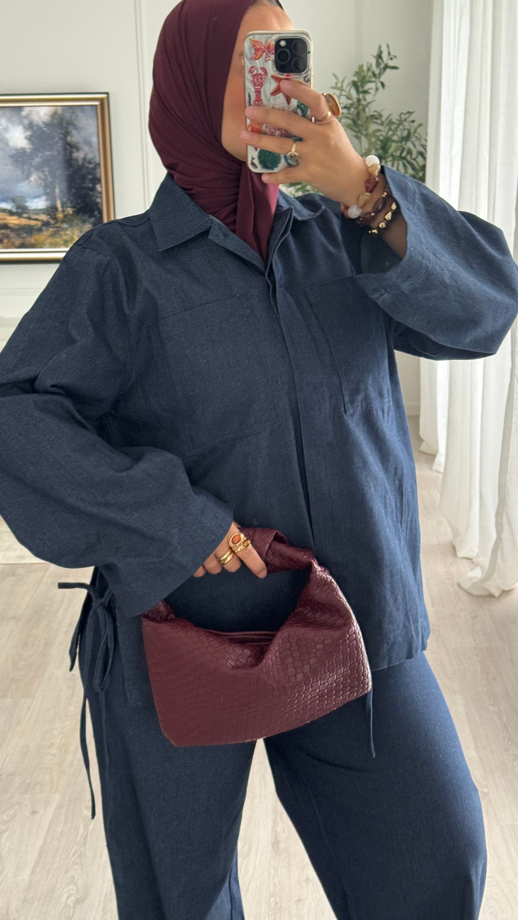 Ensemble Jeans oversize | Bleu