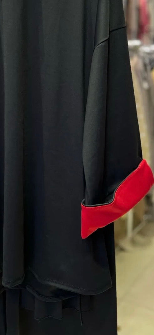Burkini Lycia | Noir - Rouge