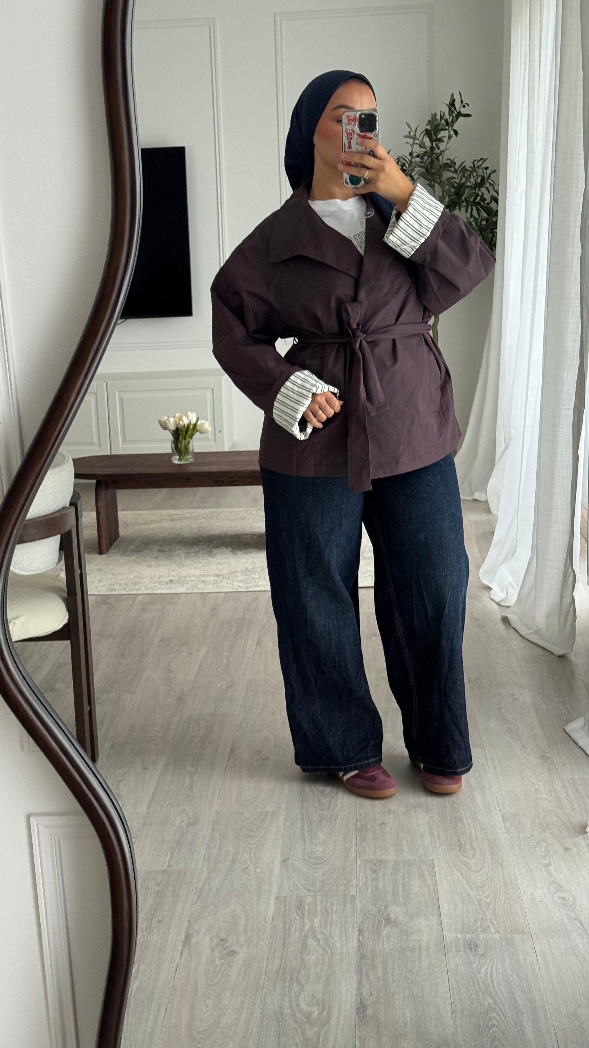 Trench court Amara | Burgundy