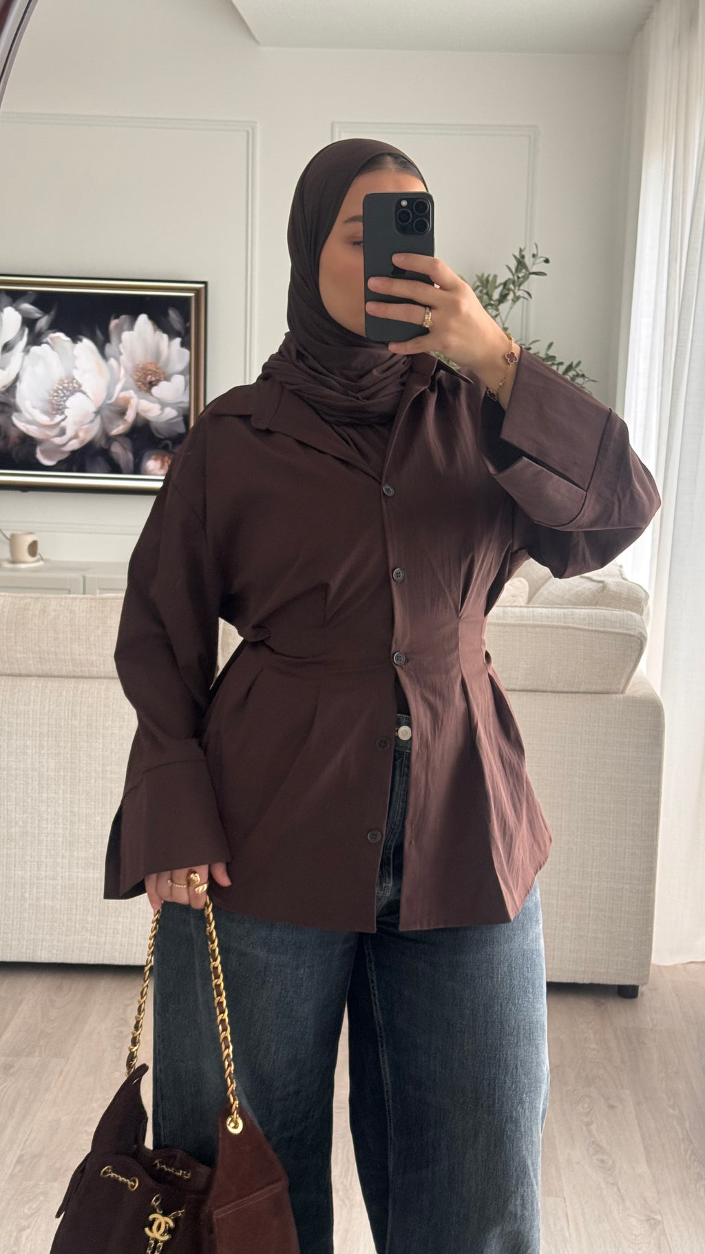 Chemise Sablier | Chocolat