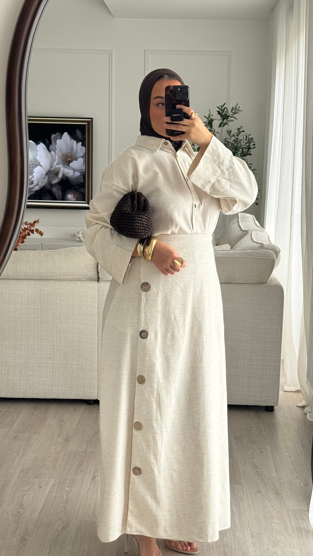 Ensemble Jupe | Lin Beige