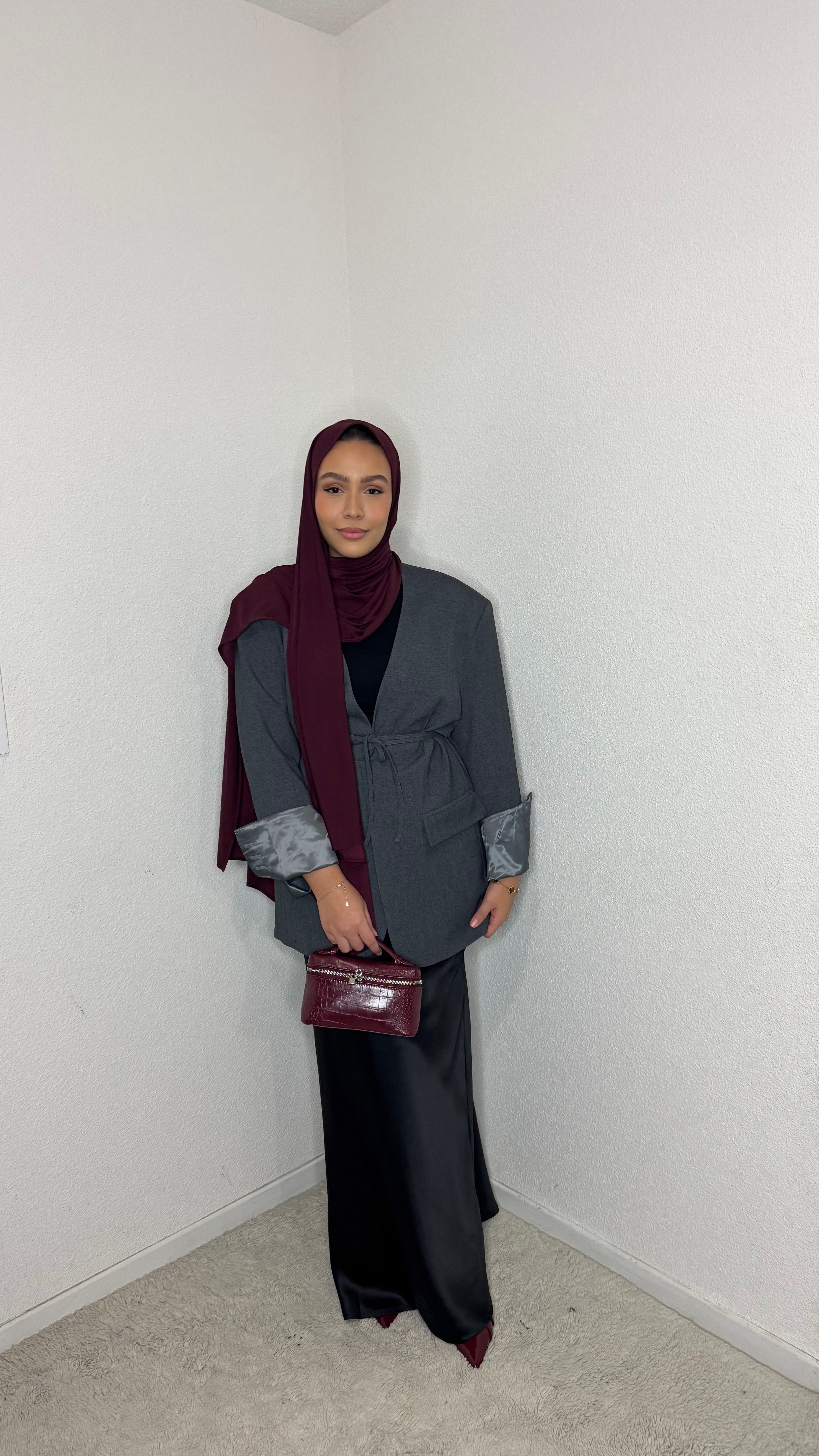 Oversized Zahra blazer GREY